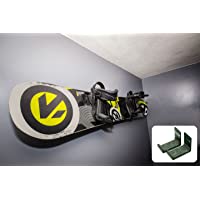 StoreYourBoard Rack de exhibición de Snowboard- Rack de Pared Desnuda- (Medio - Negro)
